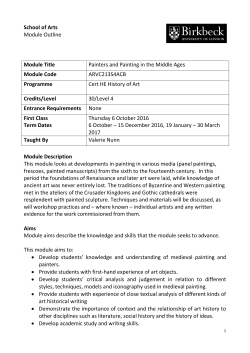 faculty of lifelong learning - Birkbeck, University of London