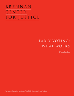 Early Voting - Brennan Center for Justice