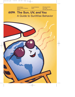 A Guide to Sun Wise Behavior