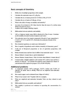 Basic concepts of chemistry