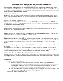 Socialization Exercise