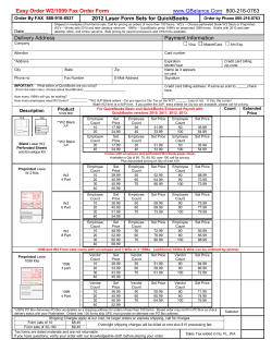 Order W2 tax form sets by fax here