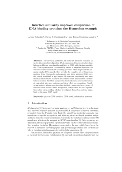 Interface similarity improves comparison of DNA