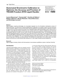 Automated Gravimetric Calibration to Optimize the Accuracy