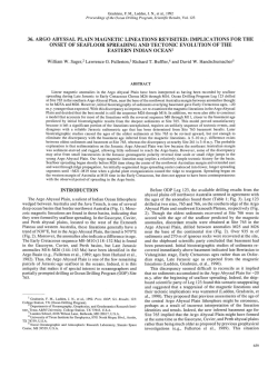 36. Argo Abyssal Plain Magnetic Lineations Revisited