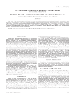 FA-XUE Ma, DAN ZHAO *, HONG YANG, PENG-FEI CHEN