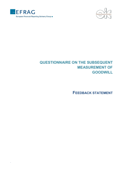 Feedback statement