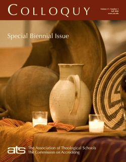 Fall 2008 - The Association of Theological Schools