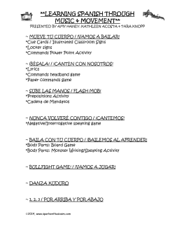 learning spanish through learning spanish