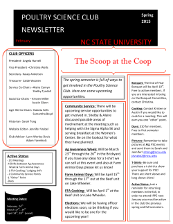 poultry science club newsletter
