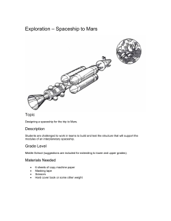 Exploration – Spaceship to Mars