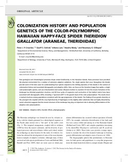 Evolution, 66(9) - University of California, Berkeley