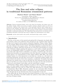 The Sun and solar eclipses in traditional