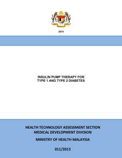 Insulin pump for Type 1 n 2 Diabetes