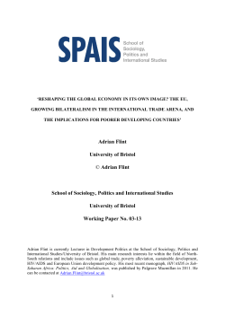 Reshaping the Global Economy in its Own Image?