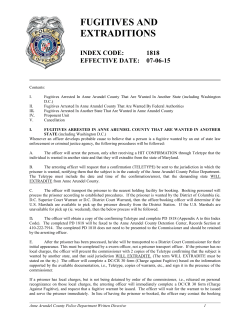 fugitives and extraditions