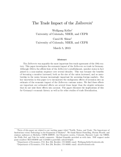 The Trade Impact of the Zollverein