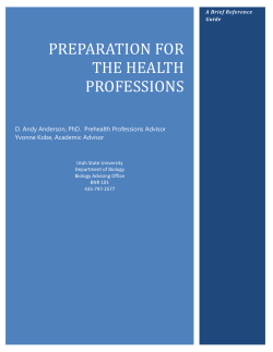 Preparation for the Health Professions