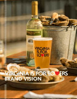 brand vision - Virginia Tourism Corporation