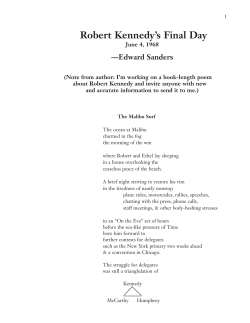 Robert Kennedy`s Final Day