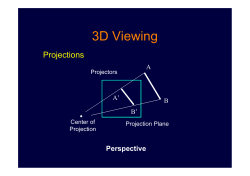 3D Viewing Transformation