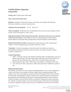 Lesson Plan - Cabrillo Marine Aquarium