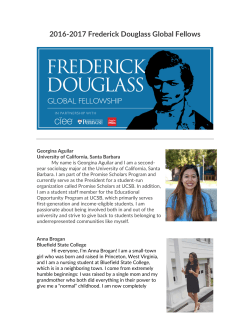2016-2017 Frederick Douglass Global Fellows
