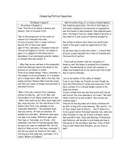Comparing Political Speeches