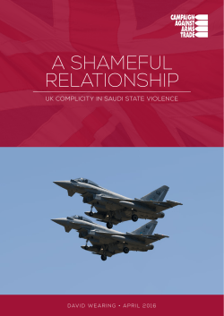 A Shameful Relationship - Campaign Against Arms Trade