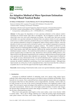 An Adaptive Method of Wave Spectrum Estimation Using X