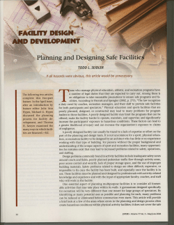 Planning andDesigning Safe Faciliti