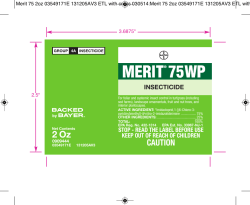 a Merit 75 WP Label