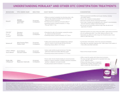 understanding miralax&reg; and other otc constipation treatments