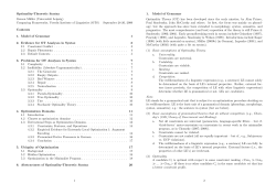 Optimality-Theoretic Syntax Gereon M&uuml;ller (Universit&auml;t Leipzig