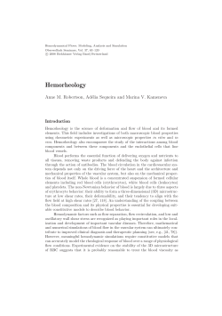 Hemorheology - T&eacute;cnico Lisboa