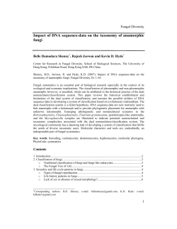 Impact of DNA sequence-data on the taxonomy of