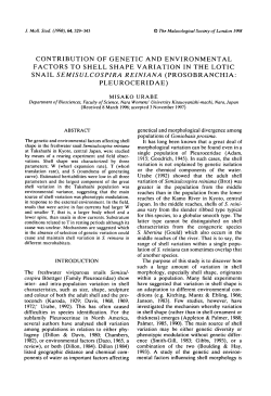 CONTRIBUTION OF GENETIC AND ENVIRONMENTAL FACTORS