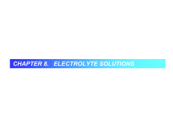 CHAPTER 8. ELECTROLYTE SOLUTIONS