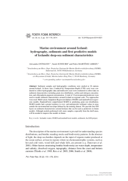 Marine environment around Iceland: hydrography