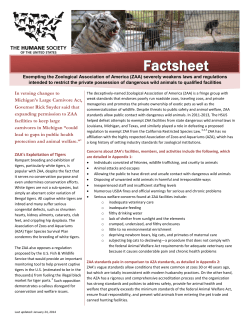 the ZAA Factsheet