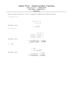 Homework 4 Solutions