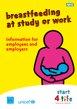 Breastfeeding at study or work
