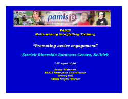 PAMIS Story telling presentation