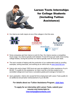 Larson Texts Internships for College Students