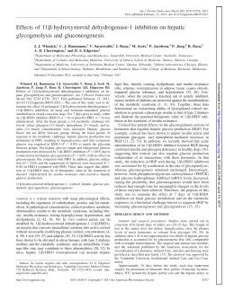 Effects of 11-hydroxysteroid dehydrogenase