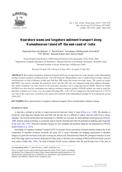 Nearshore waves and longshore sediment transport along