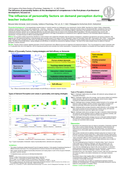 The influence of personality factors on demand