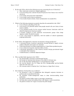 By the mid-1920s, which of the following was true