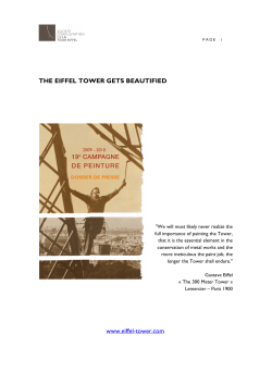 THE EIFFEL TOWER GETS BEAUTIFIED www.eiffel