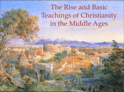 The Rise and Basic Teachings of Christianity in the Middle Ages